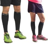 BeVisible Sports Calf Compression Sleeve (1 Pair, Black)