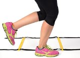 Agility Ladder with Carrying Bag. Adjustable 8 Flat Rung and 15 Feet in Length