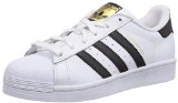 Adidas Men’s Superstar, WHITE/BLACK/GOLD, 4 M US