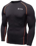 TM-R34-BO_Large j-XL Tesla Men’s Thermal Fleece Coldgear Compression Baselayer Long Sleeve T Shirts R34