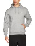 Nike Mens Club Pull Over Hoodie Dark Grey/White 611457-063 Size Small