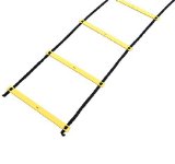 Resilient 22′ Speed & Agility Training Ladder + Carrying Bag – Yellow Flat Rungs