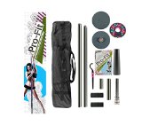 Pro-Fit 45mm Professional Portable Spinning Dance Pole with attachable LED Dance Light and Carry Bag