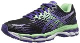 ASICS Women’s Gel-Nimbus 17 Running Shoe,Onyx/Purple/Mint,8 M US