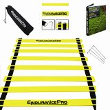 Endurance Pro Agility Ladder For Best Speed and Agility Training Includes Ladder Drills EBook and Carry Bag