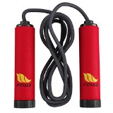 Jump Rope – Lifetime Money Back Guarantee with a High Quality Speed Rope for Your Fitness Needs – For Both Adults & Kids – Soft Comfortable Handles for Firm Grip, Cardio Training – Tangle Free Swivel, Cross Fitness – Easily Adjustable Nylon