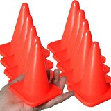 BlueDot Trading Agility Cones (10-Pack), 4-Inch